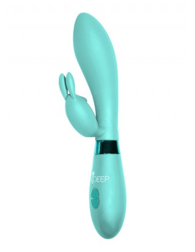 Ekskluzywny Wibrator Indeep Yonce Turquoise - Wibratory Króliczki - 1