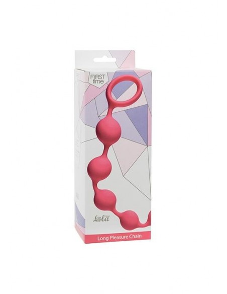 Kulki analne Anal Beads Long Pleasure Chain Pink - Kulki analne, koraliki analne - 2
