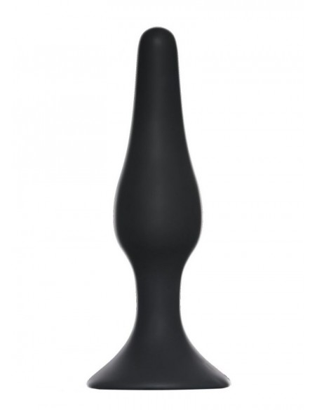 Korek analny Slim Anal Plug Medium Black - Korki analne silikonowe - 1