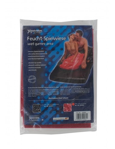 Prześcieradło WetGAMES area 180 x 260 cm Red - Pozostałe gadżety BDSM - 1