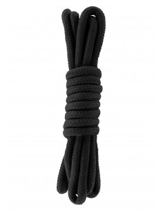 Lina BDSM Bondage Rope Black 3 m - Liny, sznury BDSM - 1 2
