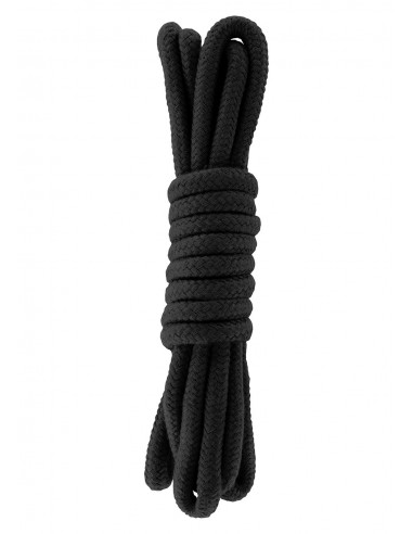 Lina BDSM Bondage Rope Black 3 m - Liny, sznury BDSM - 2
