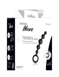 Kulki analne Joyballs Anal Wave, Short, Black - Kulki analne, koraliki analne - 1 2
