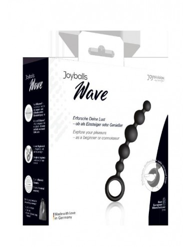 Kulki analne Joyballs Anal Wave, Short, Black - Kulki analne, koraliki analne - 2