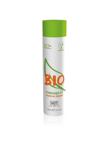 Olejek Do Masażu Hot Bio Massage Oil Cayenne Pepper 100 ml - Olejki i żele do masażu - 1