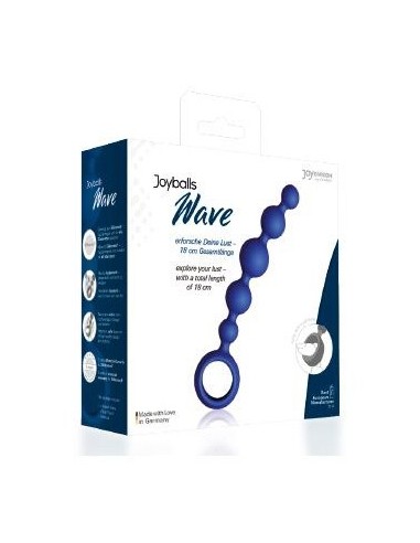 Kulki analne Joyballs Anal Wave, Short, Blue - Kulki analne, koraliki analne - 2
