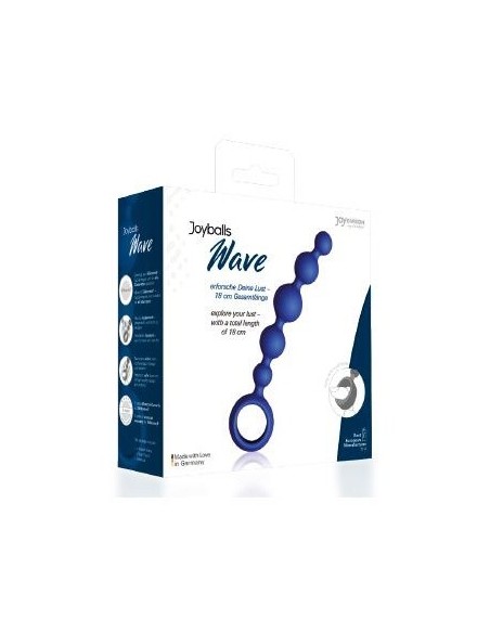 Kulki analne Joyballs Anal Wave, Short, Blue - Kulki analne, koraliki analne - 2