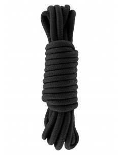 Lina BDSM Bondage Rope Black 5 m - Liny, sznury BDSM - 1