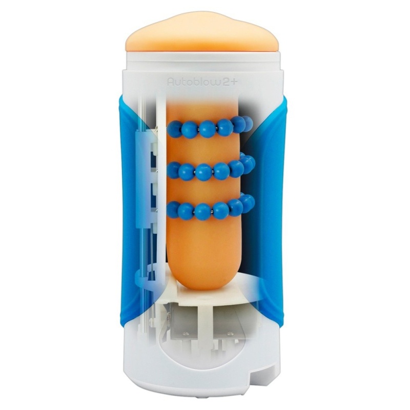 Masturbator automatyczny Autoblow 2+XT C z 5 sprężystymi ramionami kulkowymi i silnikiem 230 V, 24 cm - 3