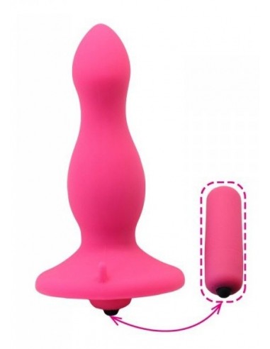 Korek analny wibrujący With Suction - Kulki i korki analne wibrujące - 2