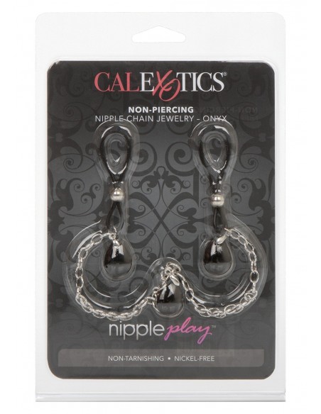 Klamry na sutki Nonpiercing Nipple Chain Jewelry On - Klamry i klipsy na sutki - 2