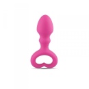 Korek analny Heart Clip Tip 9 cm różowy - 1
