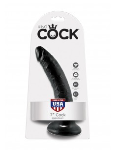 Dildo Cock 7 Inch Black - Dilda realistyczne - 1 2