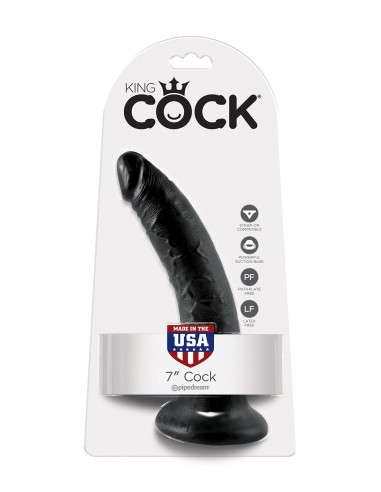 Dildo Cock 7 Inch Black - Dilda realistyczne - 2