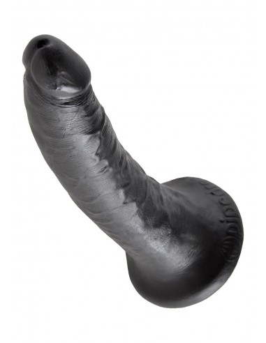 Dildo Cock 7 Inch Black - Dilda realistyczne - 4