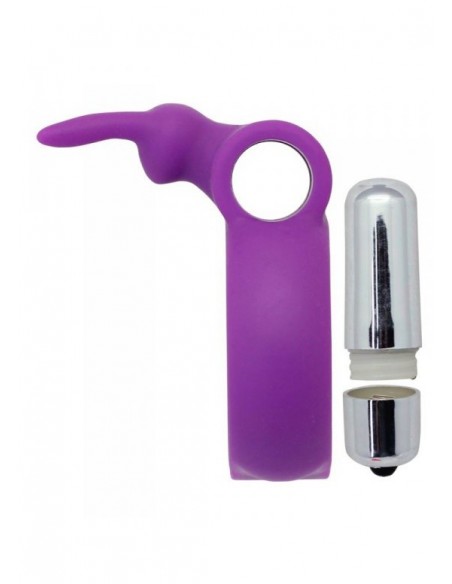 Pierścień na Penisa wibrujący Timeless Vibring Fioletowy - Pierścienie erekcyjne wibrujące - 4