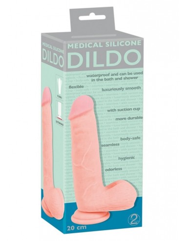 Dildo Medical Silicone 20 cm - Dilda realistyczne - 2