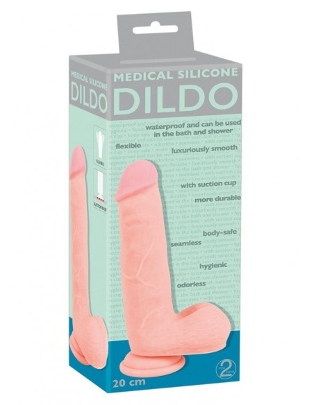 Dildo Medical Silicone 20 cm - Dilda realistyczne - 2