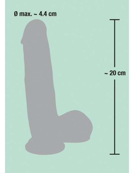 Dildo Medical Silicone 20 cm - Dilda realistyczne - 7