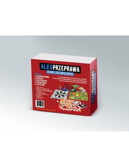 ALKOPRZEPRAWA 5w1-zestaw pięciu gier imprezowych - Gry imprezowe, alkoholowe - 2