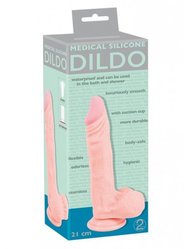 Dildo Medical Silicone 21 cm - Dilda realistyczne - 2
