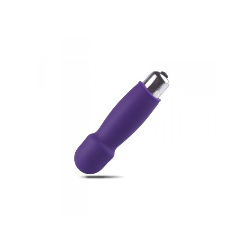 Mini wibrator Finger Fan Wand 9,5 cm fioletowy - 2
