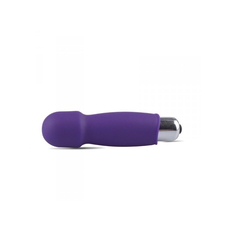 Mini wibrator Finger Fan Wand 9,5 cm fioletowy - 3