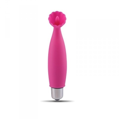 Wibrator łechtaczkowy Mini Finger Fan Stem 11 cm, różowy - 1