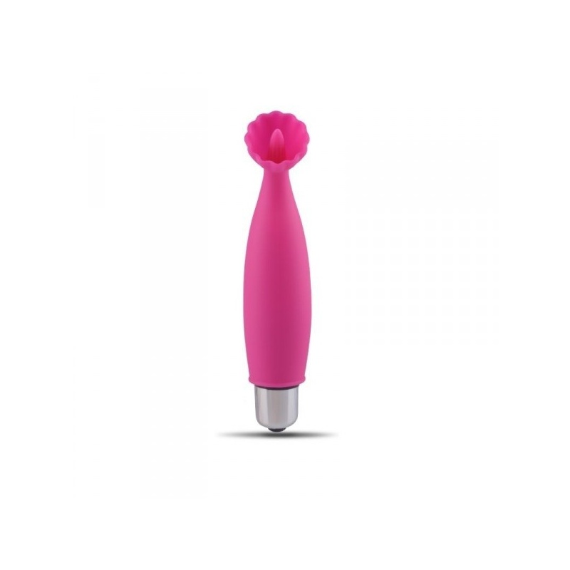 Wibrator łechtaczkowy Mini Finger Fan Stem 11 cm, różowy - 1