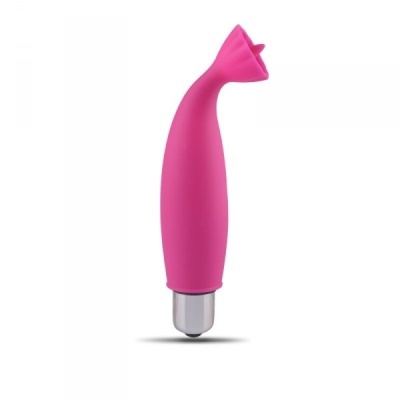Wibrator łechtaczkowy Mini Finger Fan Stem 11 cm, różowy - 1 2