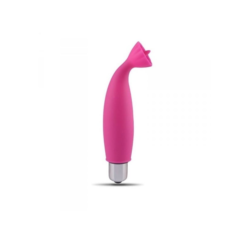 Wibrator łechtaczkowy Mini Finger Fan Stem 11 cm, różowy - 2