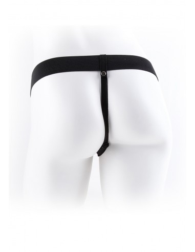 Strapon Hollow Strap-On W Balls 9" Brown - Strap-ony, dilda na pasku bez wibracji - 5