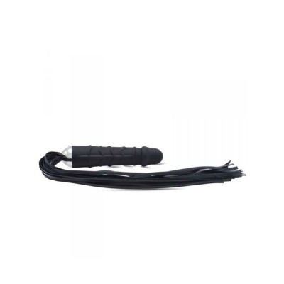 Wtyczka analna Real Anal Whip Small 15,5 cm silikonowa czarna - 1 2