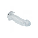 Nakładka na penisa Timeless Real Lover 23 cm – wibrująca przedłużka ze stymulatorem łechtaczki - 2