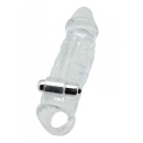 Nakładka na penisa Timeless Real Lover 23 cm – wibrująca przedłużka ze stymulatorem łechtaczki - 3