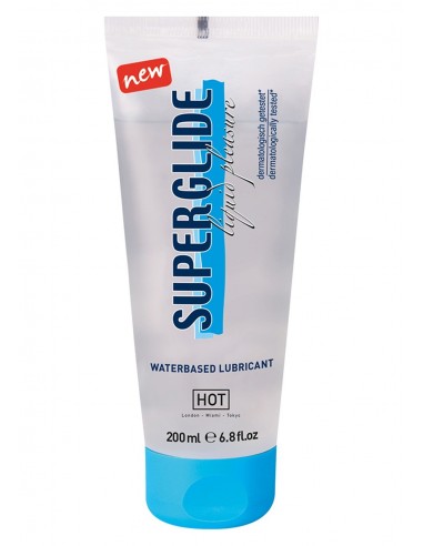 Stymulujący żel intymny Hot Superglideliquid Pleasure 200 ml - Lubrykanty stymulujące - 1