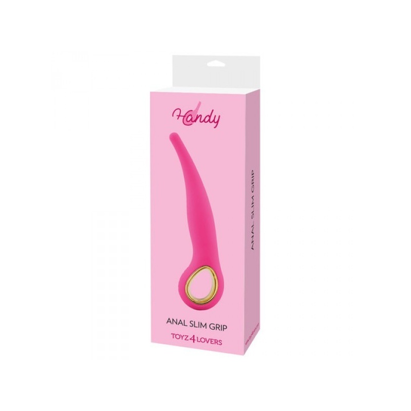 Wibrator analny Slim Grip różowy - 2