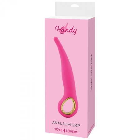 Wibrator analny Slim Grip różowy - 2