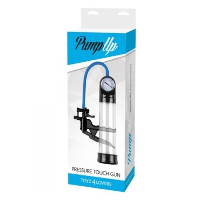 Pompka próżniowa Pressure Touch Gun – przezroczysta, 21,6 cm długości, 6,3 cm średnicy - 1 2