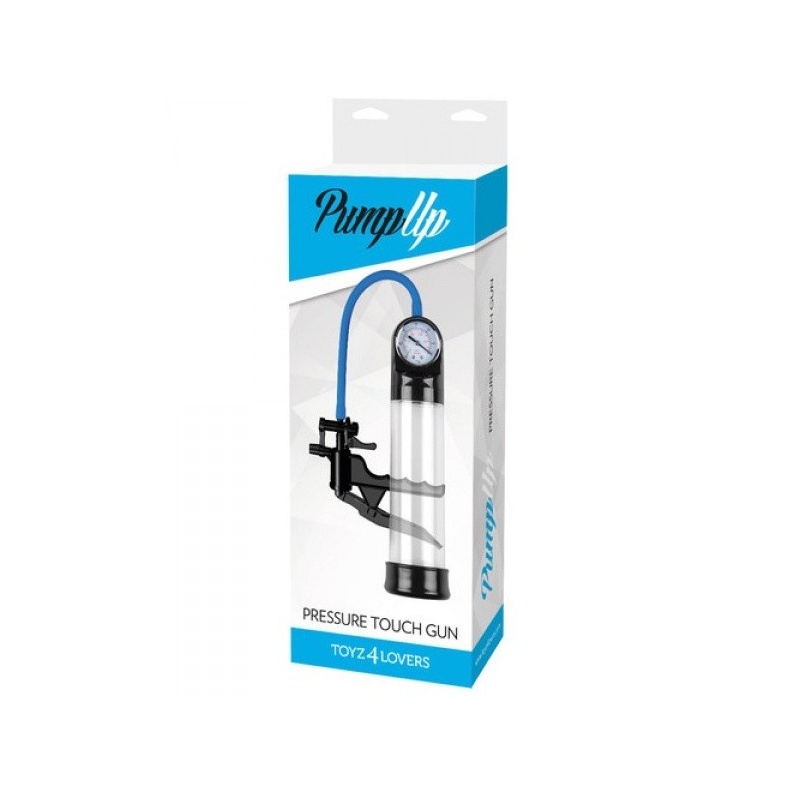 Pompka próżniowa Pressure Touch Gun – przezroczysta, 21,6 cm długości, 6,3 cm średnicy - 2