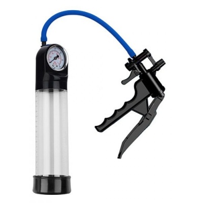 Pompka próżniowa Pressure Touch Gun – przezroczysta, 21,6 cm długości, 6,3 cm średnicy - 1