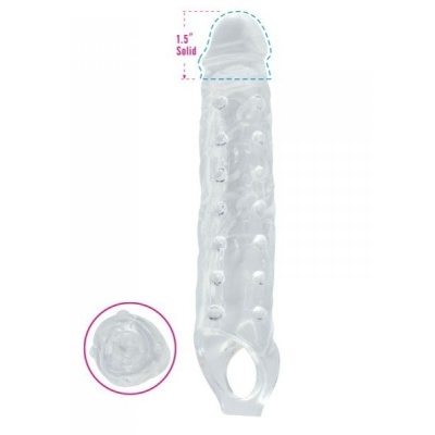 Przedłużka penisa Mighty Tusk 28 cm przezroczysta TPE - 1