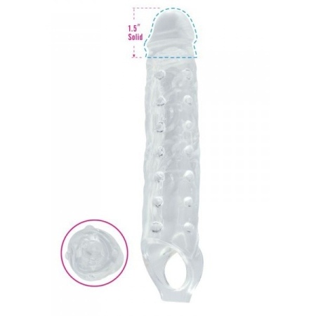 Przedłużka penisa Mighty Tusk 28 cm przezroczysta TPE - 1