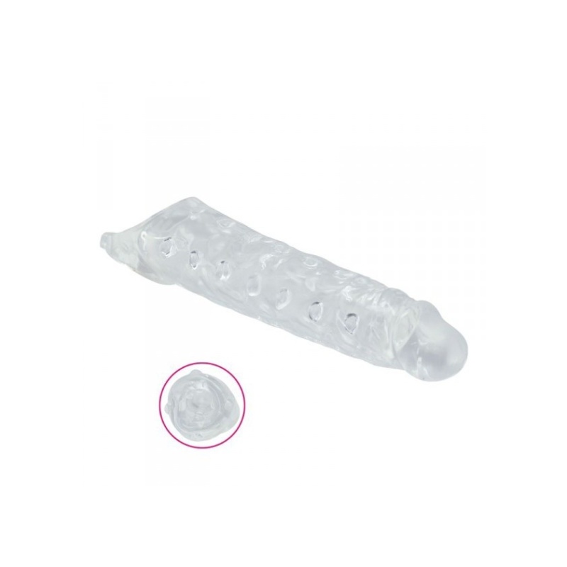 Przedłużka penisa Mighty Tusk 28 cm przezroczysta TPE - 2