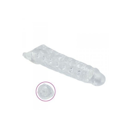 Przedłużka penisa Mighty Tusk 28 cm przezroczysta TPE - 2