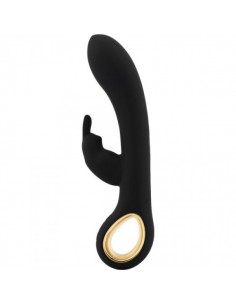 Ekskluzywny Wibrator Rabbit Riscaldante Handy Grip Hot Black - Wibratory Króliczki - 1