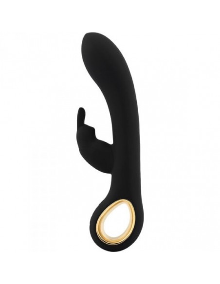 Ekskluzywny Wibrator Rabbit Riscaldante Handy Grip Hot Black - Wibratory Króliczki - 1