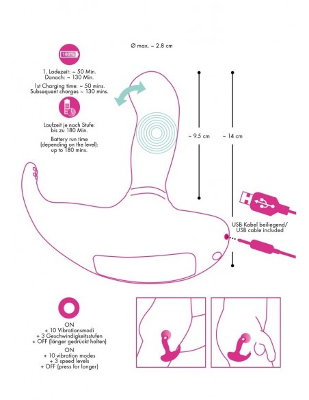 Stymulator Y2T Rechargeable G-Spot Vibe - Wibratory wielofunkcyjne - 7