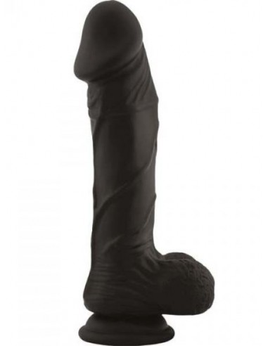Dildo Fallo Realistico Real Safe Berry Black - Dilda realistyczne - 1