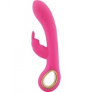 Wibrator Króliczek Rabbit Grip Hot Pink – Podgrzewany, Silikonowy, 19 cm - 1